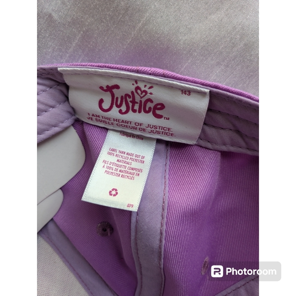 Justice Baseball Hat/Cap. Purple (changes color in the sun). Adjustable. NWT - Picture 6 of 12